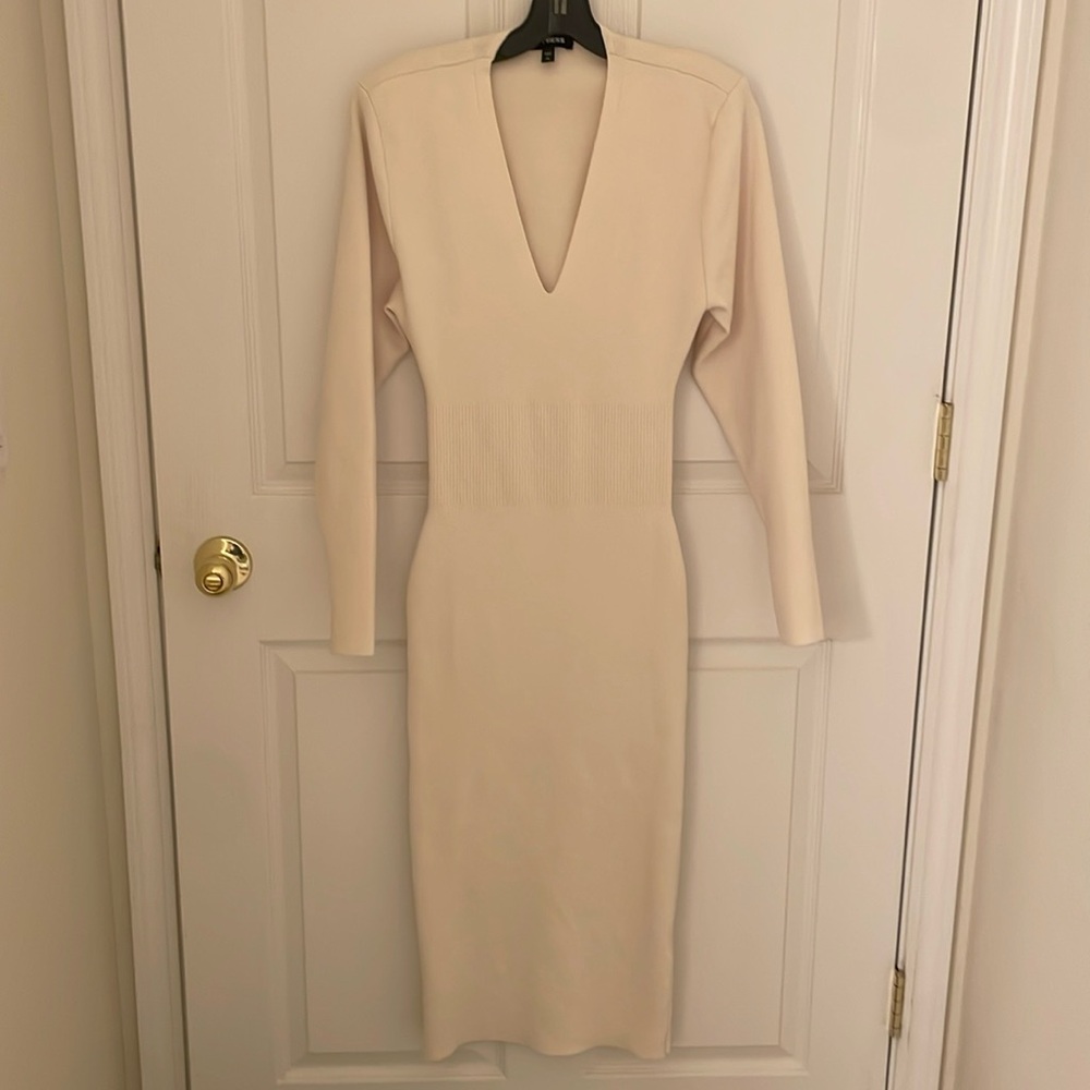 Express Cream Sweater Dress